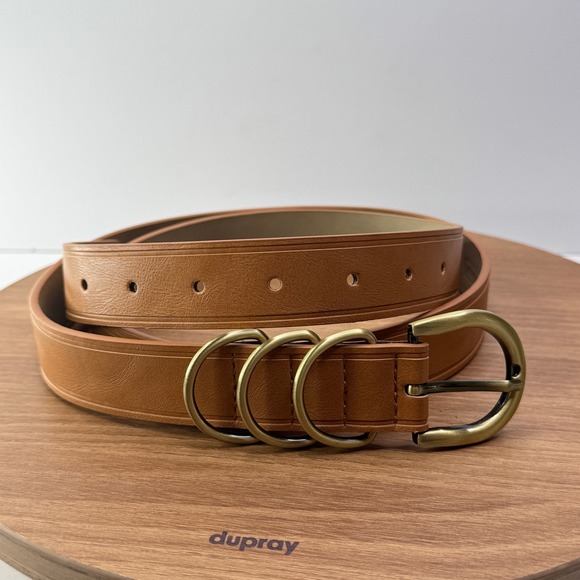 Melrose and Market Belt Tan Gold Buckle XL Jean Fit‎ Womens Waist size 40 - Picture 1 of 7